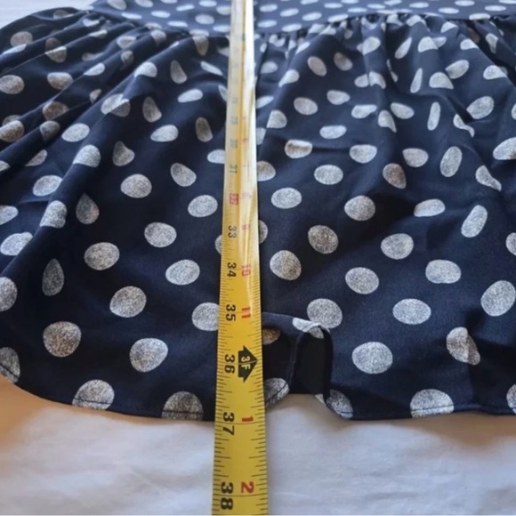 J. Crew Navy and White Polka Dot Dress Size 8 like New!! Beautiful! - Picture 10 of 10